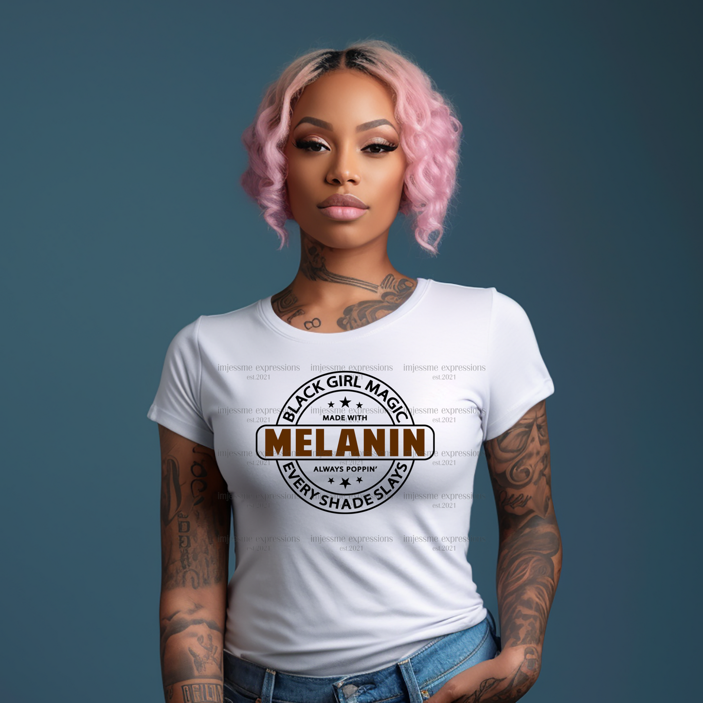 Black Girl Magic - Melanin Magic Sublimation Graphic Tee