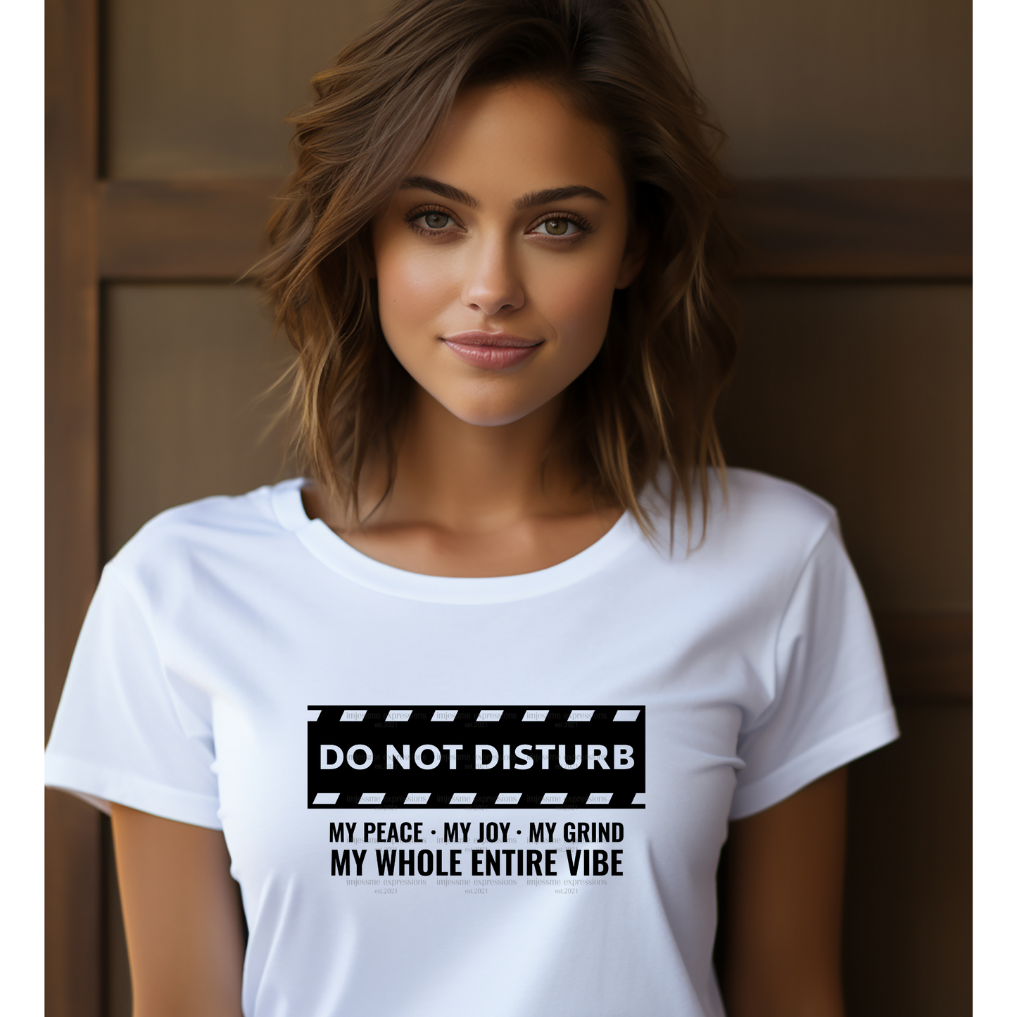 Do Not Disturb Black - Word Art Sublimation Graphic Tee