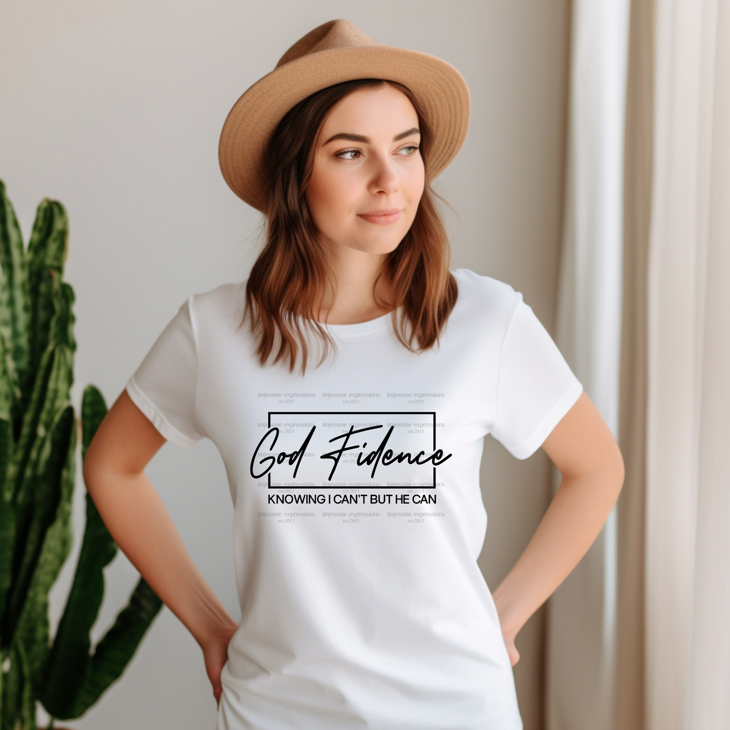 GOD fidence - Word Art Sublimation Graphic Tee