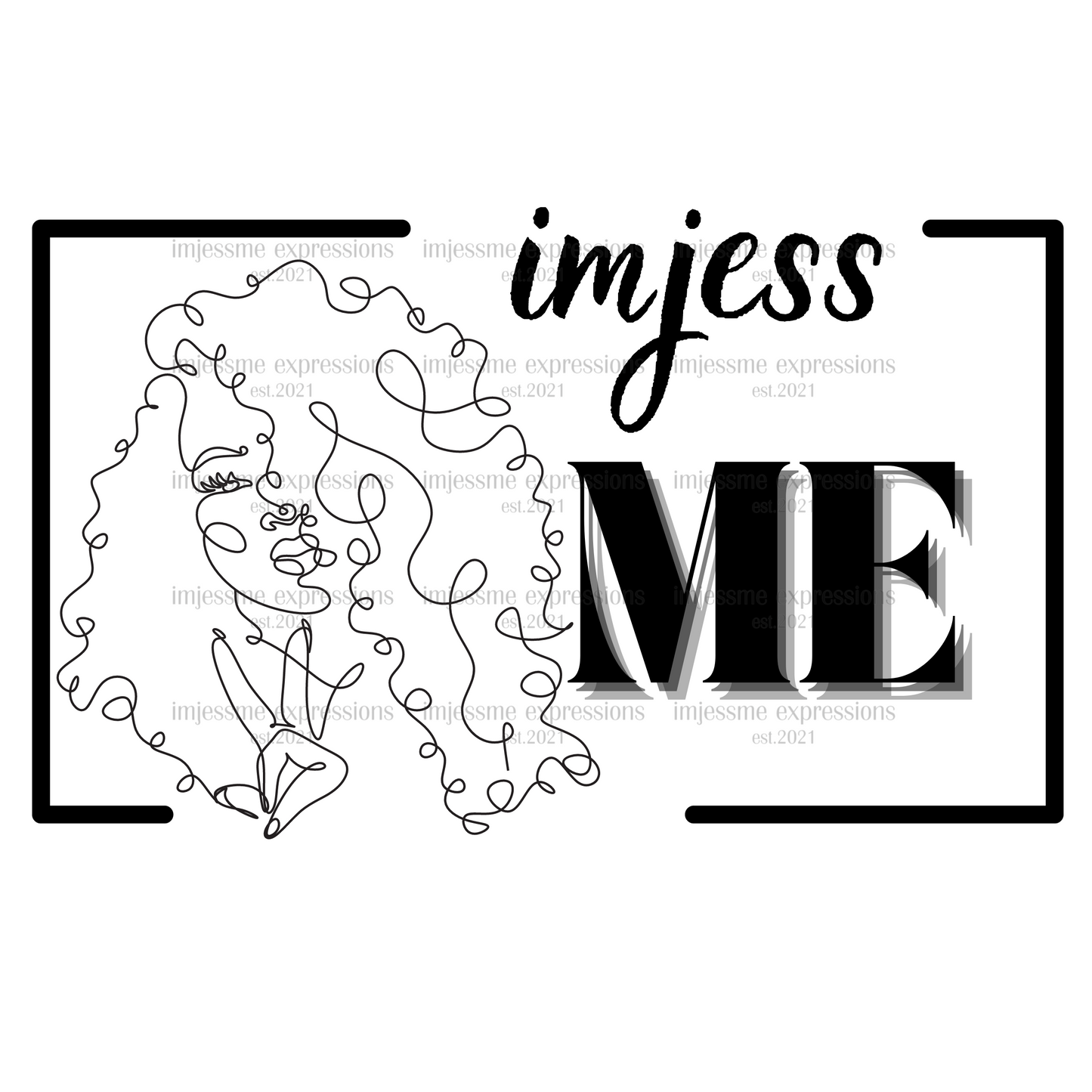 Me - Woman Curly Hair - Imjess... Signature Expressions