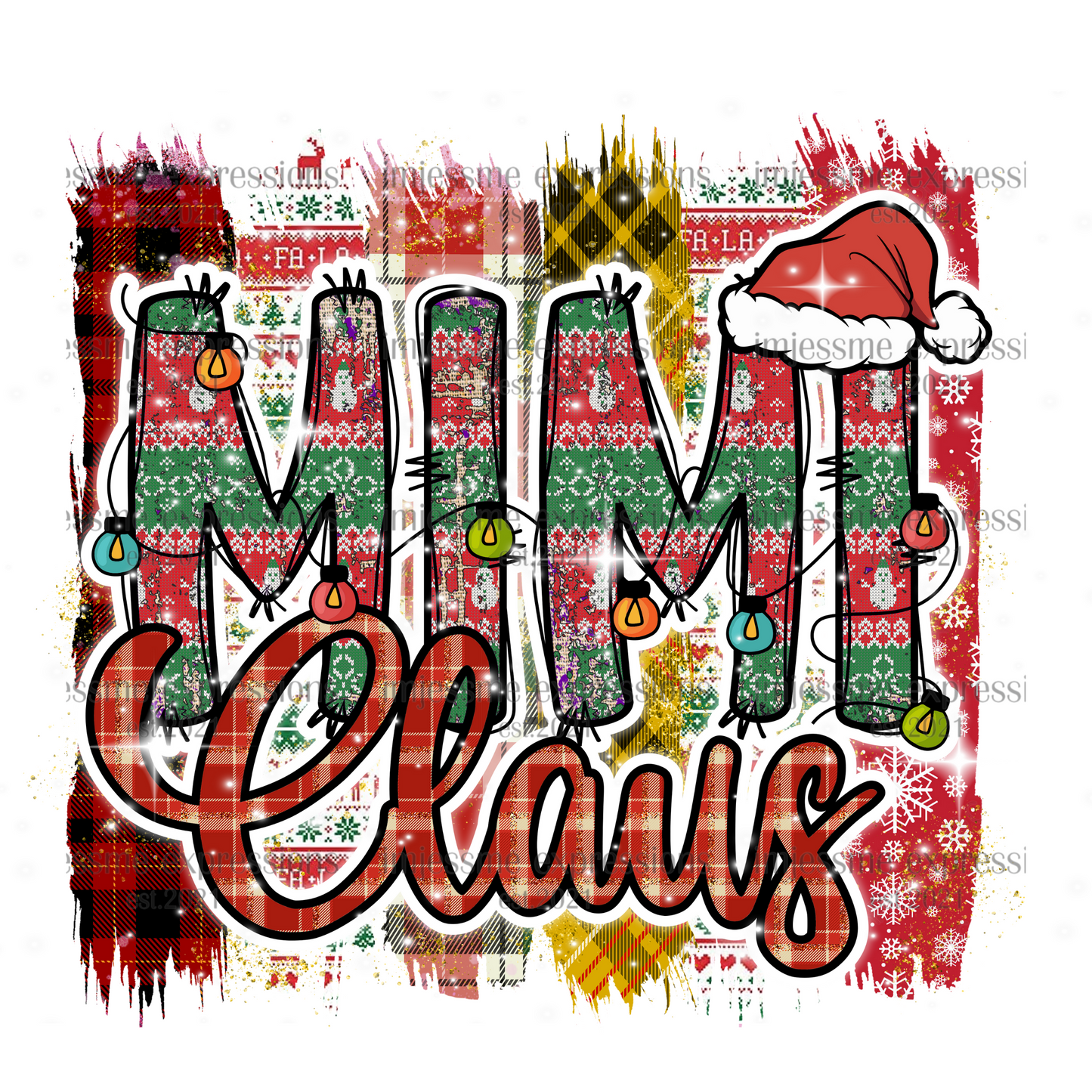Mimi 2 - "Claus" Matching Christmas Graphic Tee