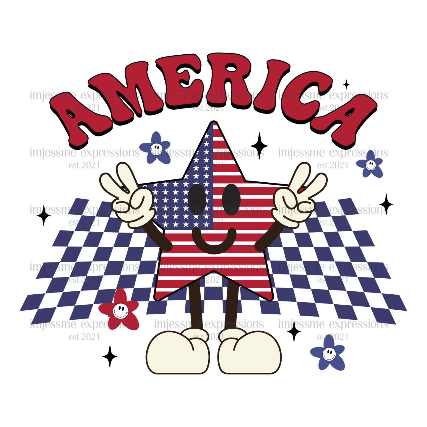 Patriotic - America - Retro