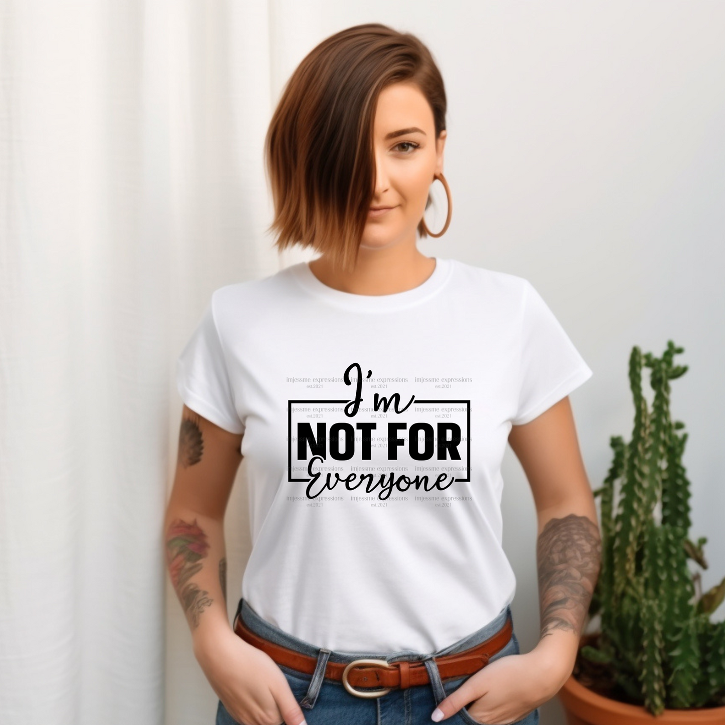 I'm not for everyone - Word Art Sublimation Graphic Tee