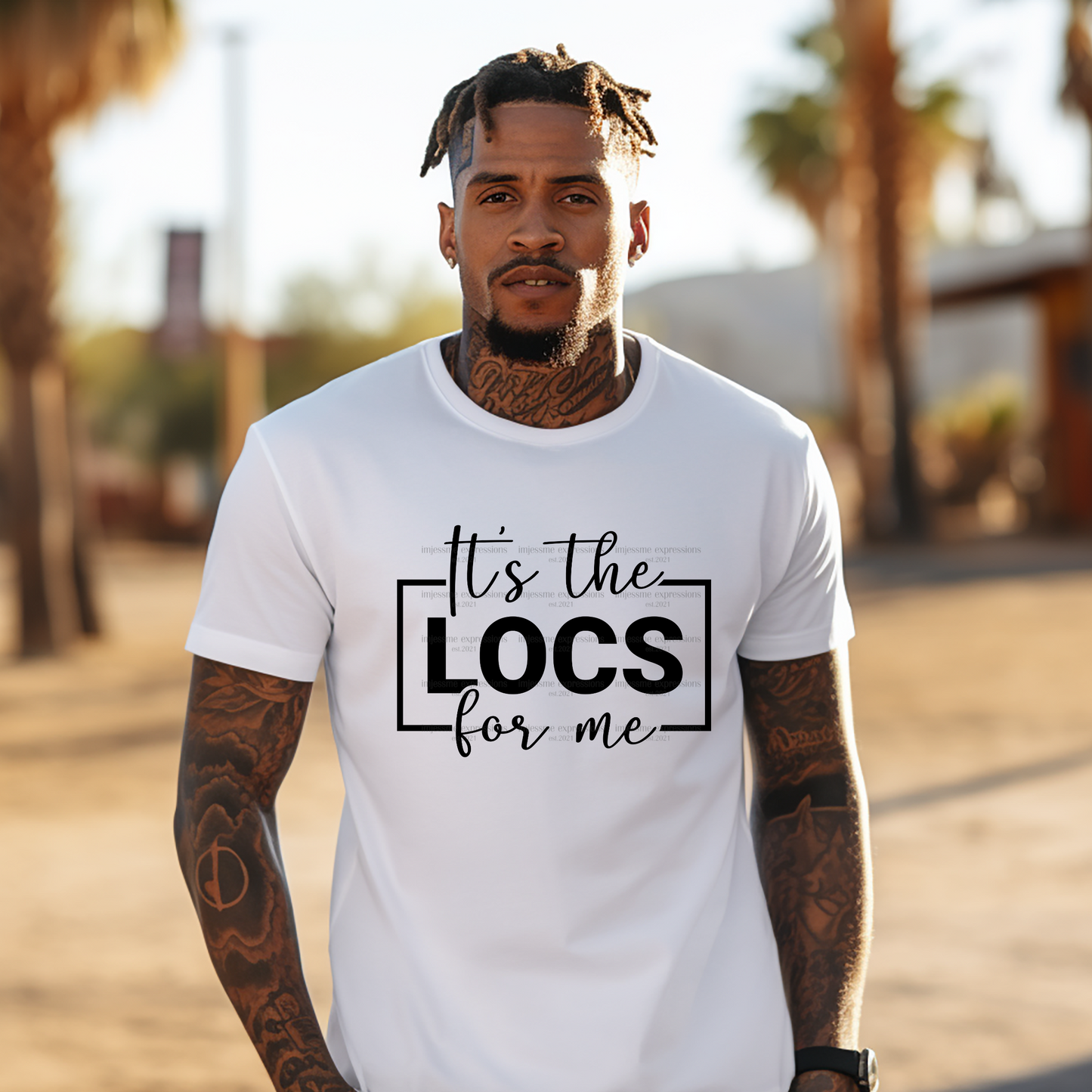 It's the Locs for Me - Word Art Sublimation Graphic Tee
