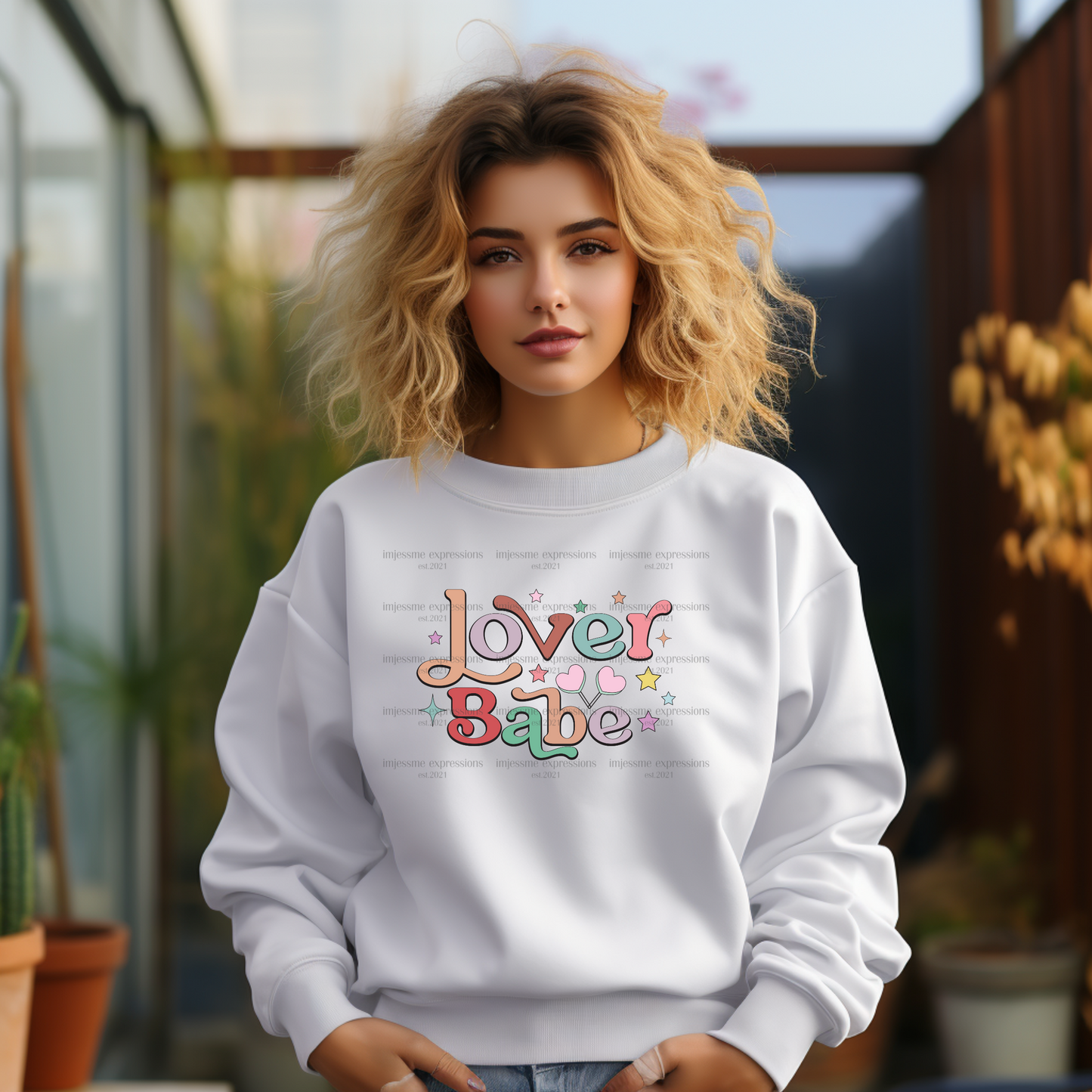 Lover Babe - DTF Valentine's Day Graphic Sweater