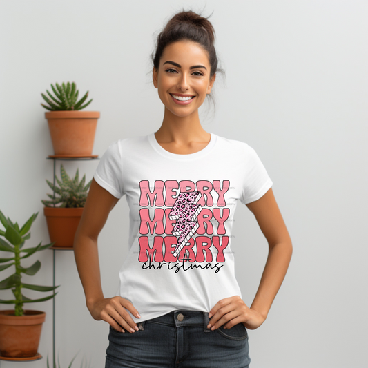 Retro-Merry Christmas - Graphic Tee