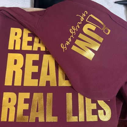 Real Eyes Realize Real Lies - Graphic Hoodie