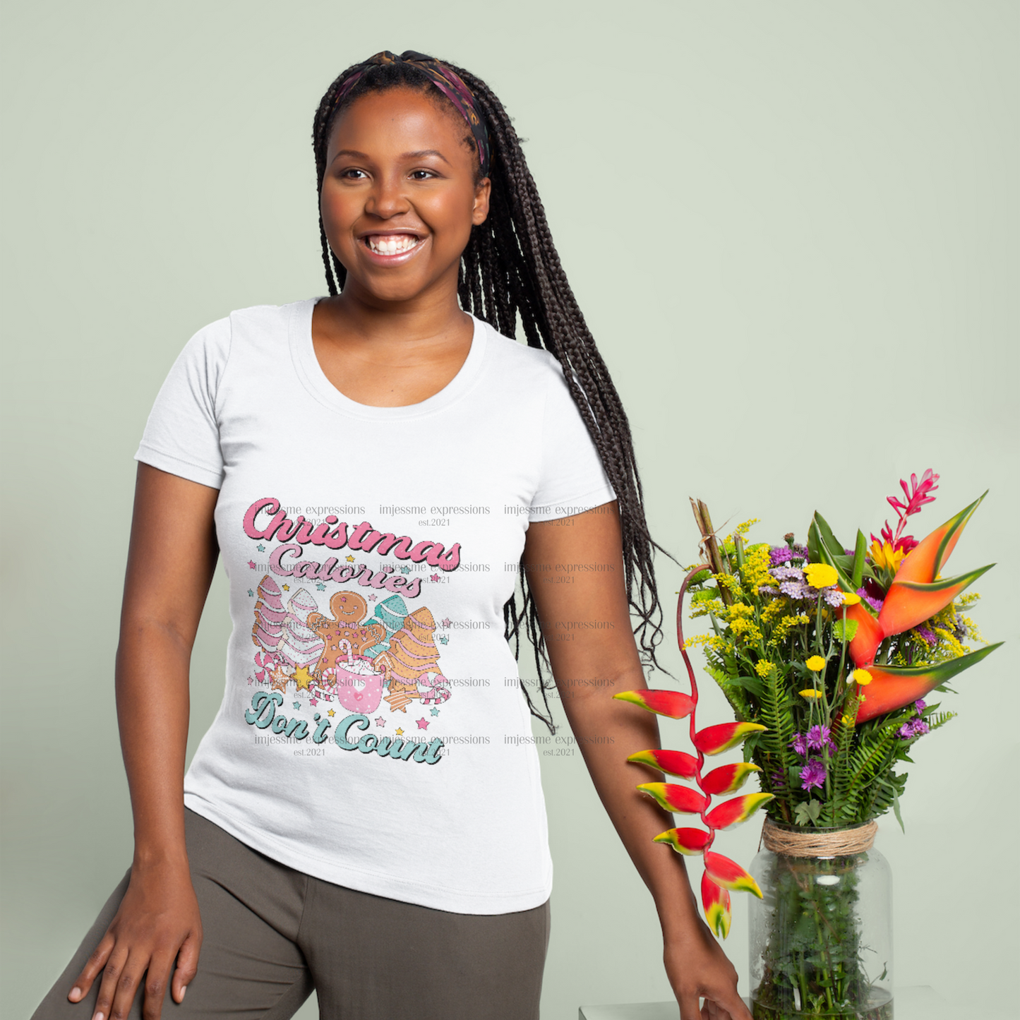 Retro-Christmas calories don't count - Graphic Tee
