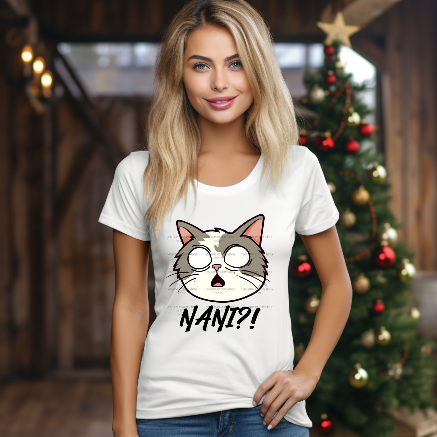 Nani?! Cat - Sublimation graphic Tee