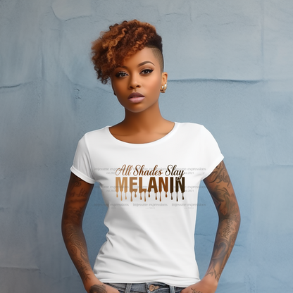 All Shades Slay - Melanin Magic Sublimation Graphic Tee