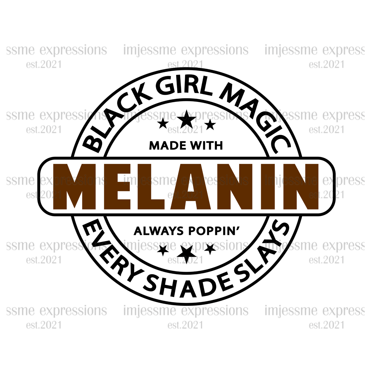 Black Girl Magic - Melanin Magic Sublimation Graphic Tee