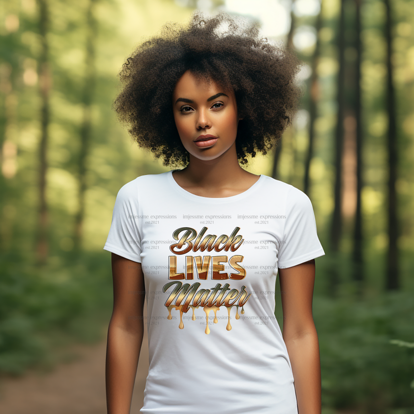 Black Lives Matter - Melanin Magic Sublimation Graphic Tee