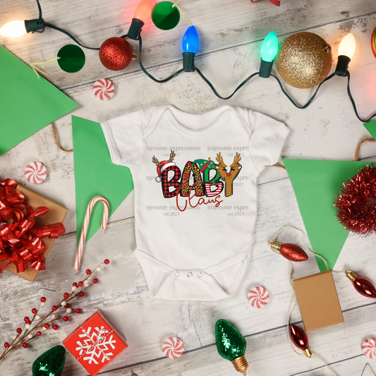 Baby 2 - "Claus" Matching Christmas Graphic Tee (Infant & Toddler)