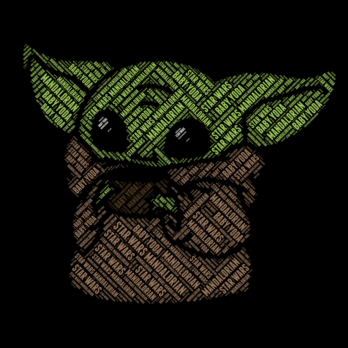 Baby Yoda - Calligram Graphic Tee