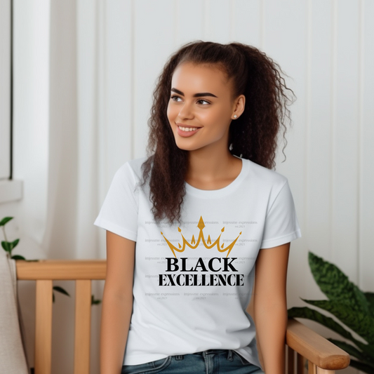 Black Excellence Crown - Sublimation Graphic Tee