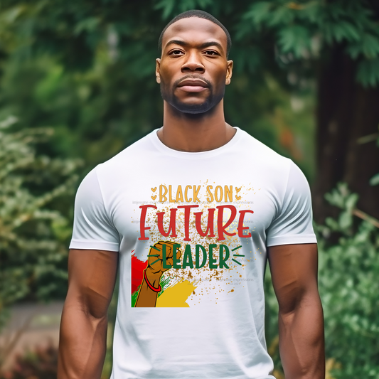 Black Son Future Leader - Sublimation Graphic Tee