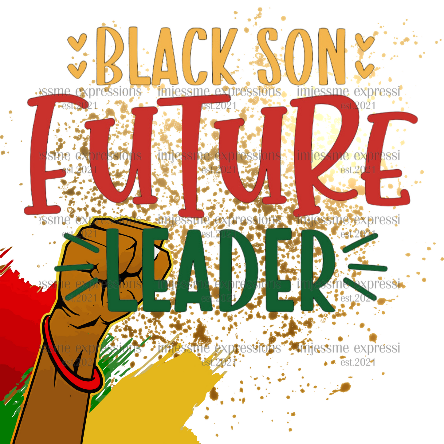 Black Son Future Leader - Sublimation Graphic Tee