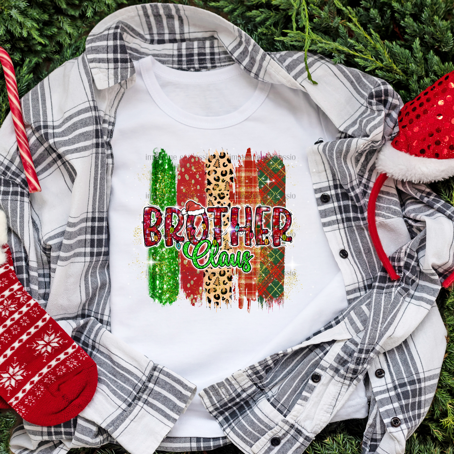 Brother - "Claus" Matching Christmas Graphic Tee