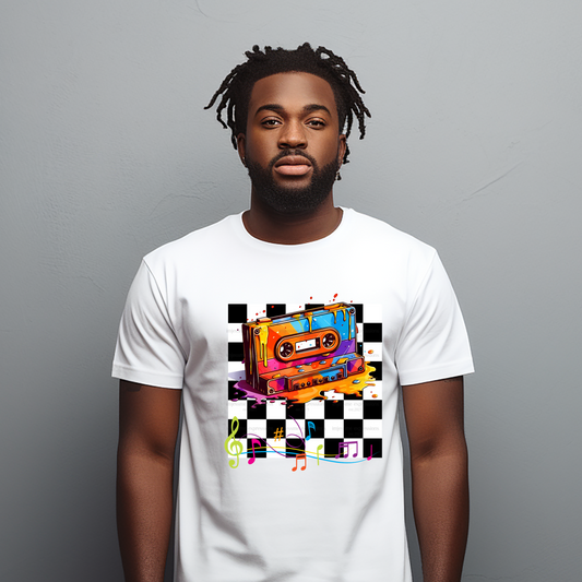 Cassette Tape - Vintage Music Sublimation Graphic Tee