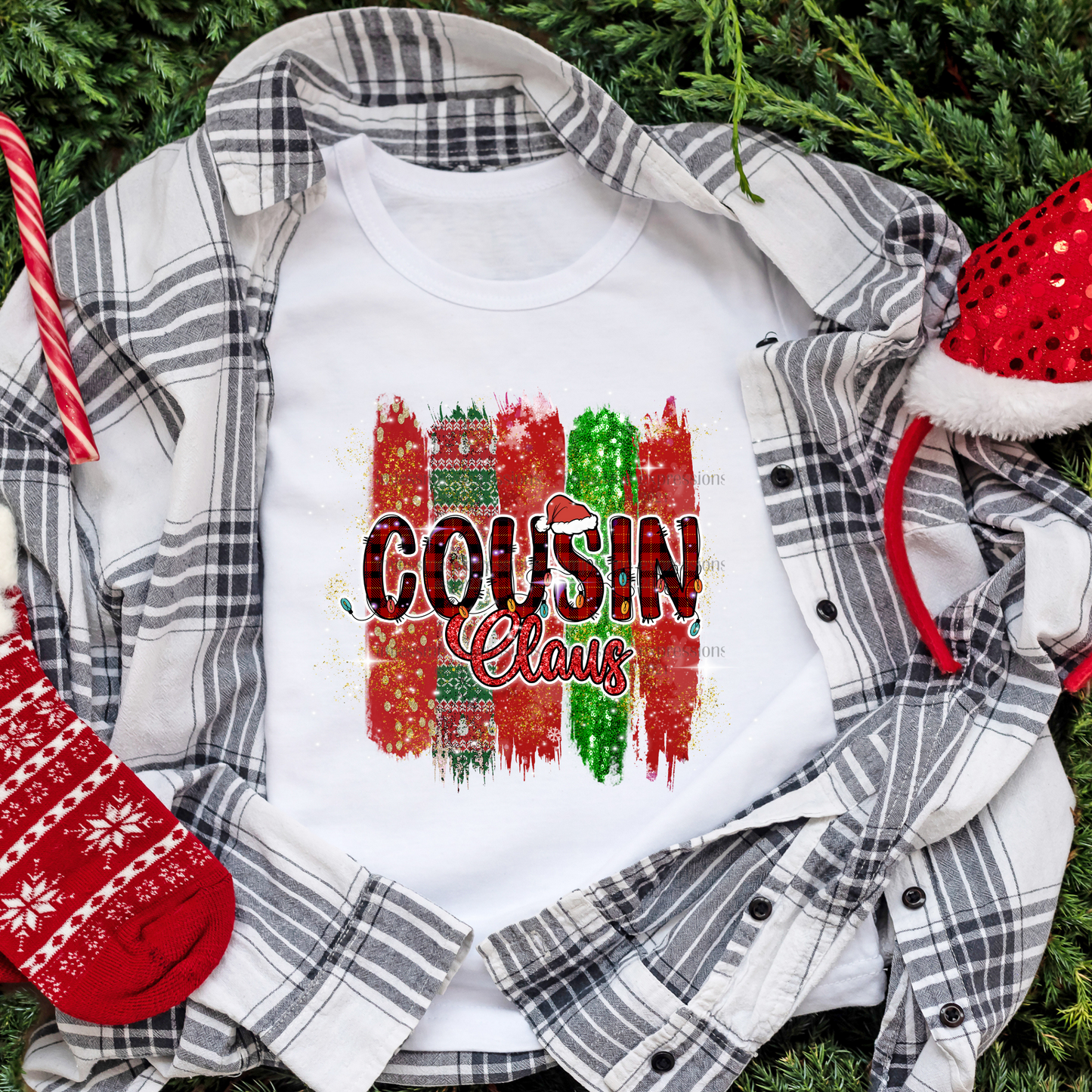 Cousin 2 - "Claus" Matching Christmas Graphic Tee