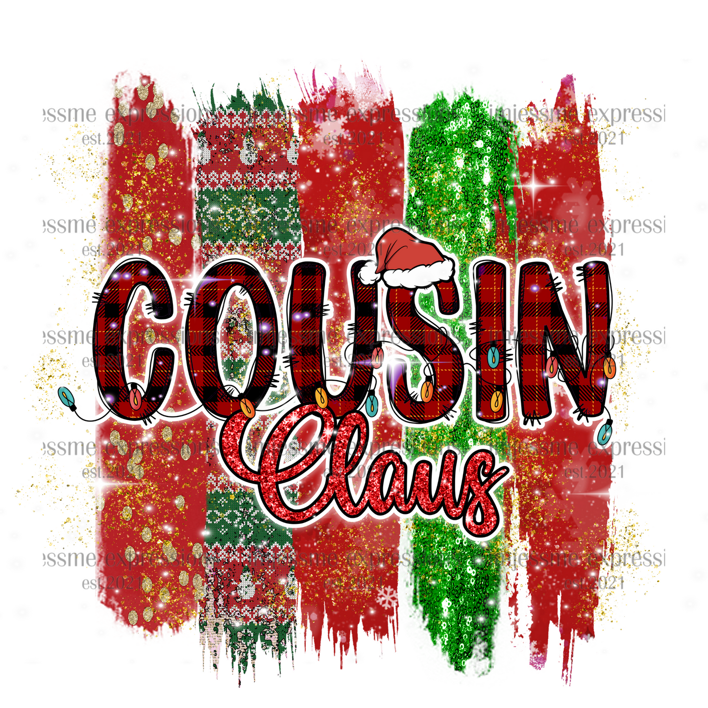 Cousin 2 - "Claus" Matching Christmas Graphic Tee