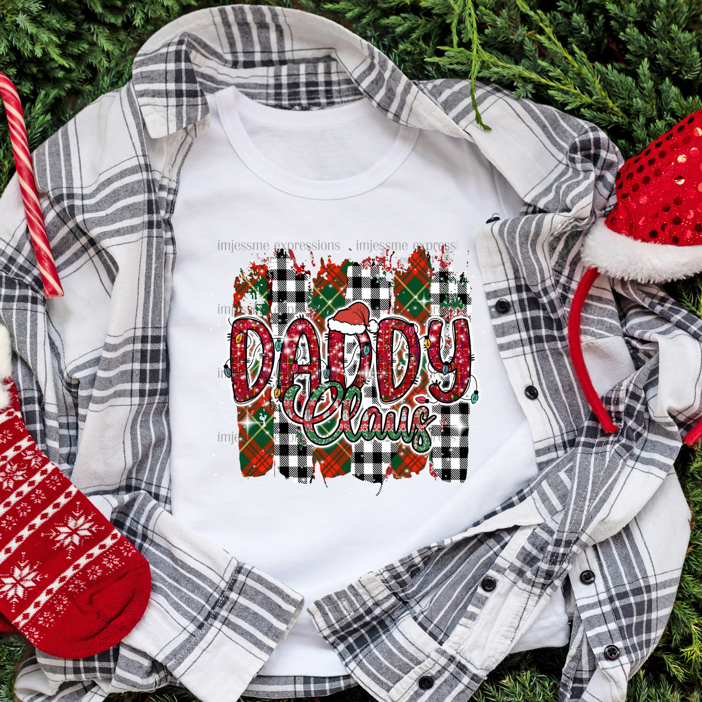 Daddy - "Claus" Matching Christmas Graphic Tee