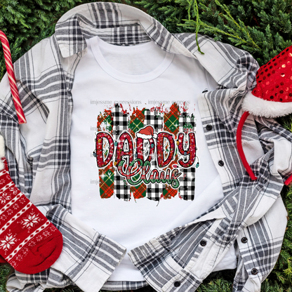 Daddy - "Claus" Matching Christmas Graphic Tee