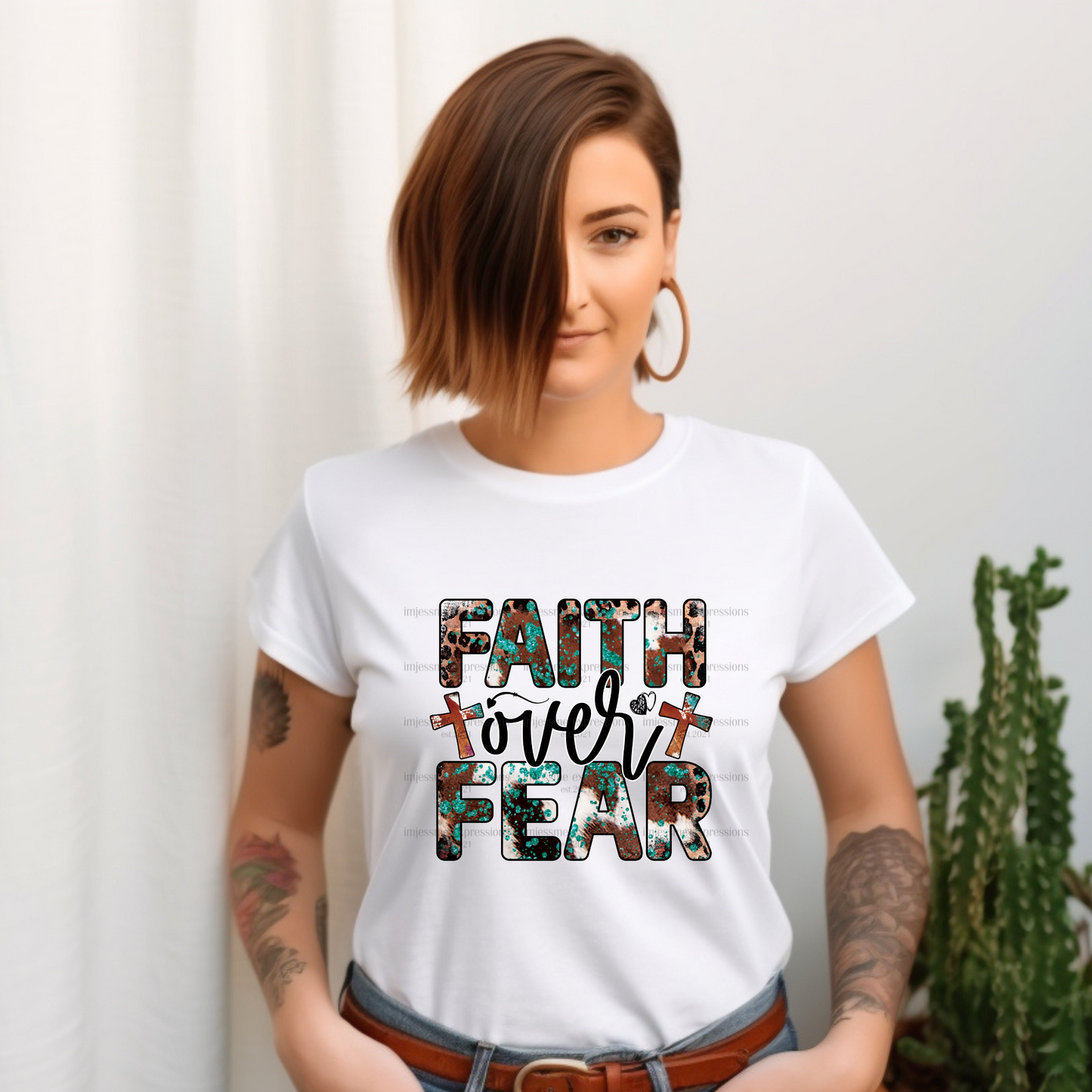 Faith Over Fear 2 - Sublimation Graphic Tee