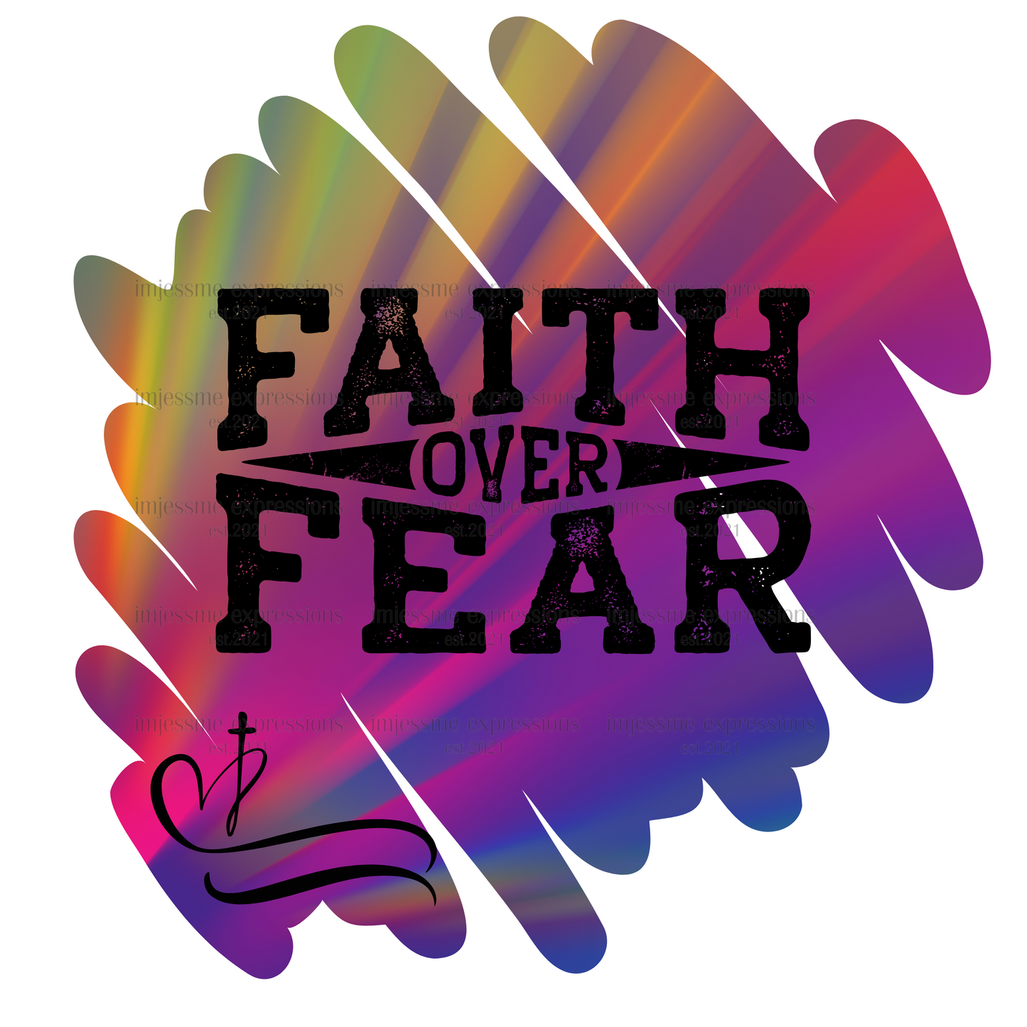 Faith Over Fear - Sublimation Graphic Tee