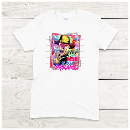 Freddy, Man of Your Dreams - Scary Valentine Sublimation Graphic Tee