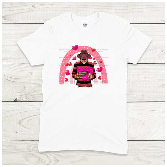 Freddy Candy - Scary Valentine Sublimation Graphic Tee