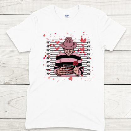 Freddy - Only Dream of You - Scary Valentine Sublimation Graphic Tee