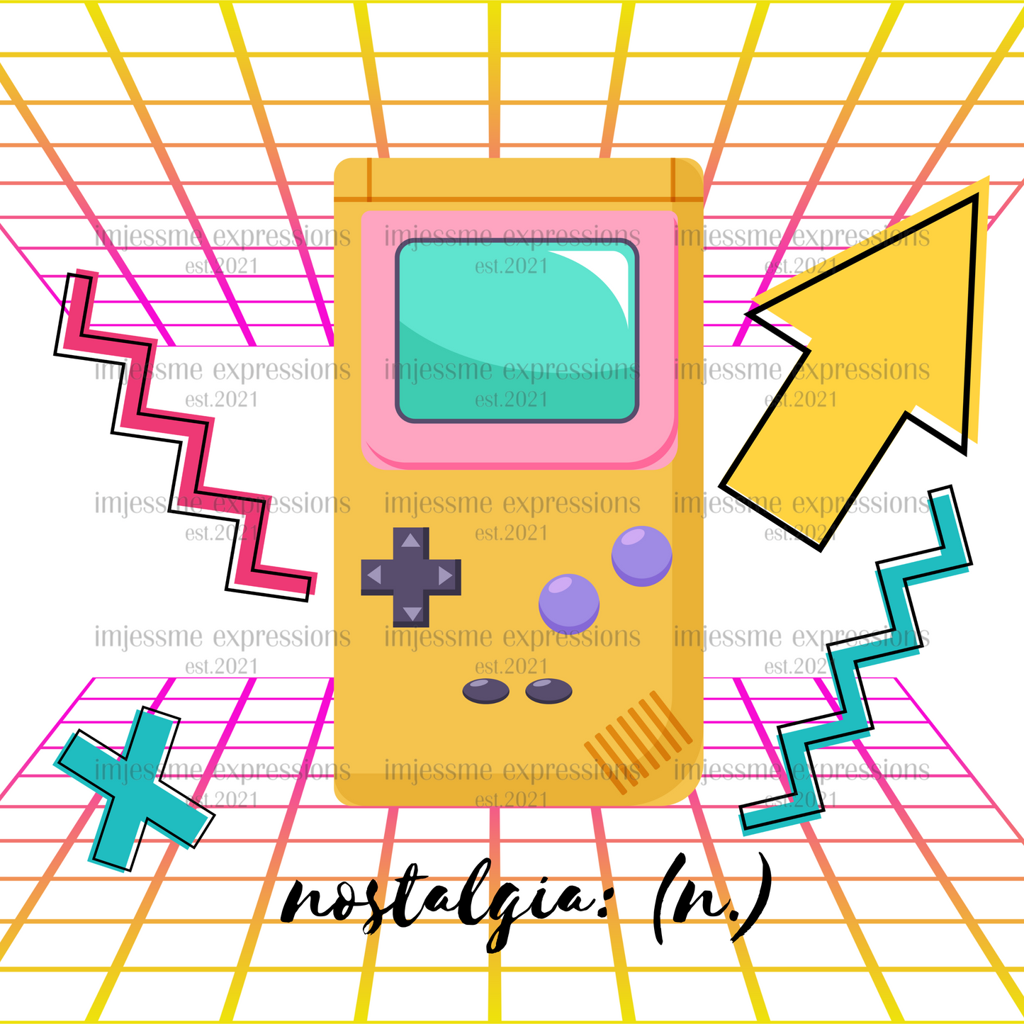 Gameboy - Nostalgic 90's Sublimation Graphic Tee