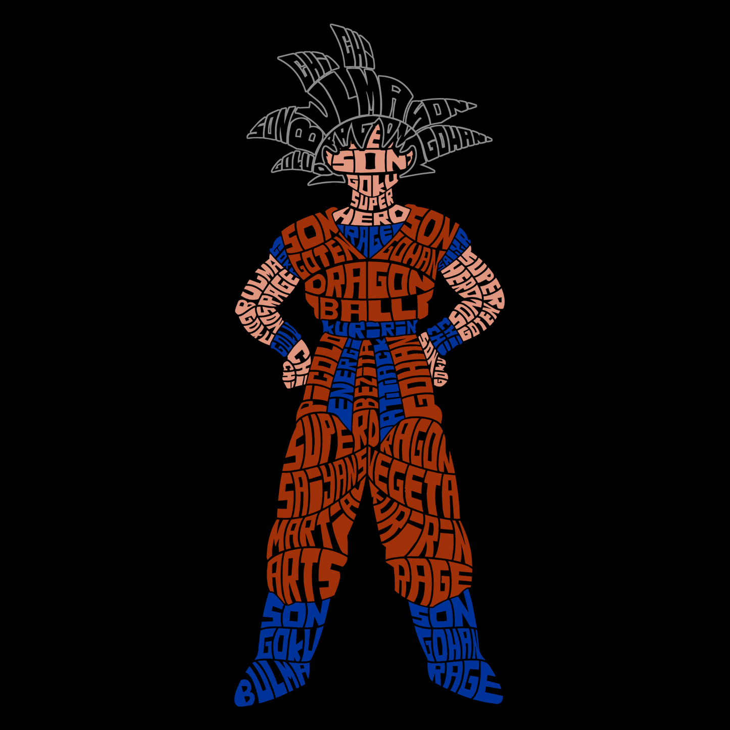 Goku - Calligram Graphic Tee