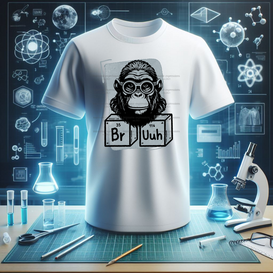 Gorilla Ville - Bruh Gorilla Color Block Graphic Tee