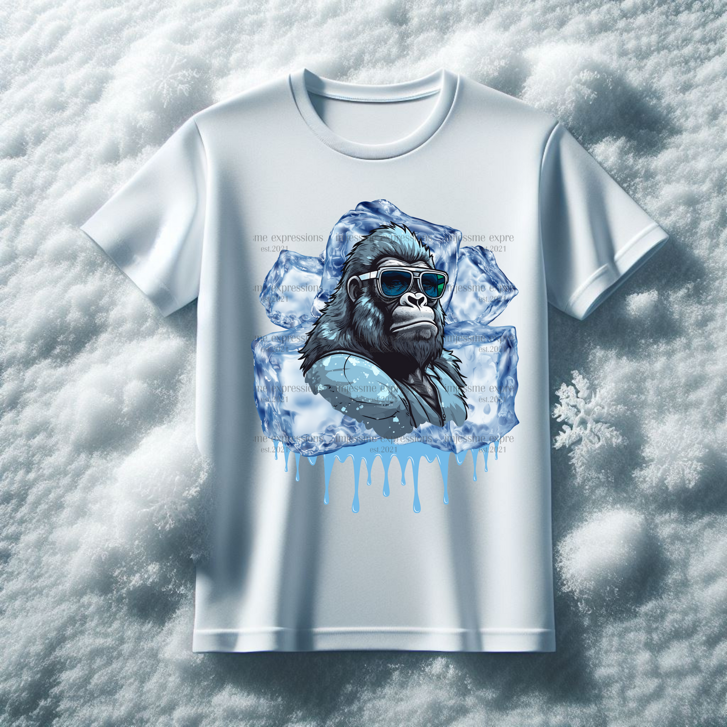 Gorilla Ville - Cool Ice Gorilla Graphic Tee