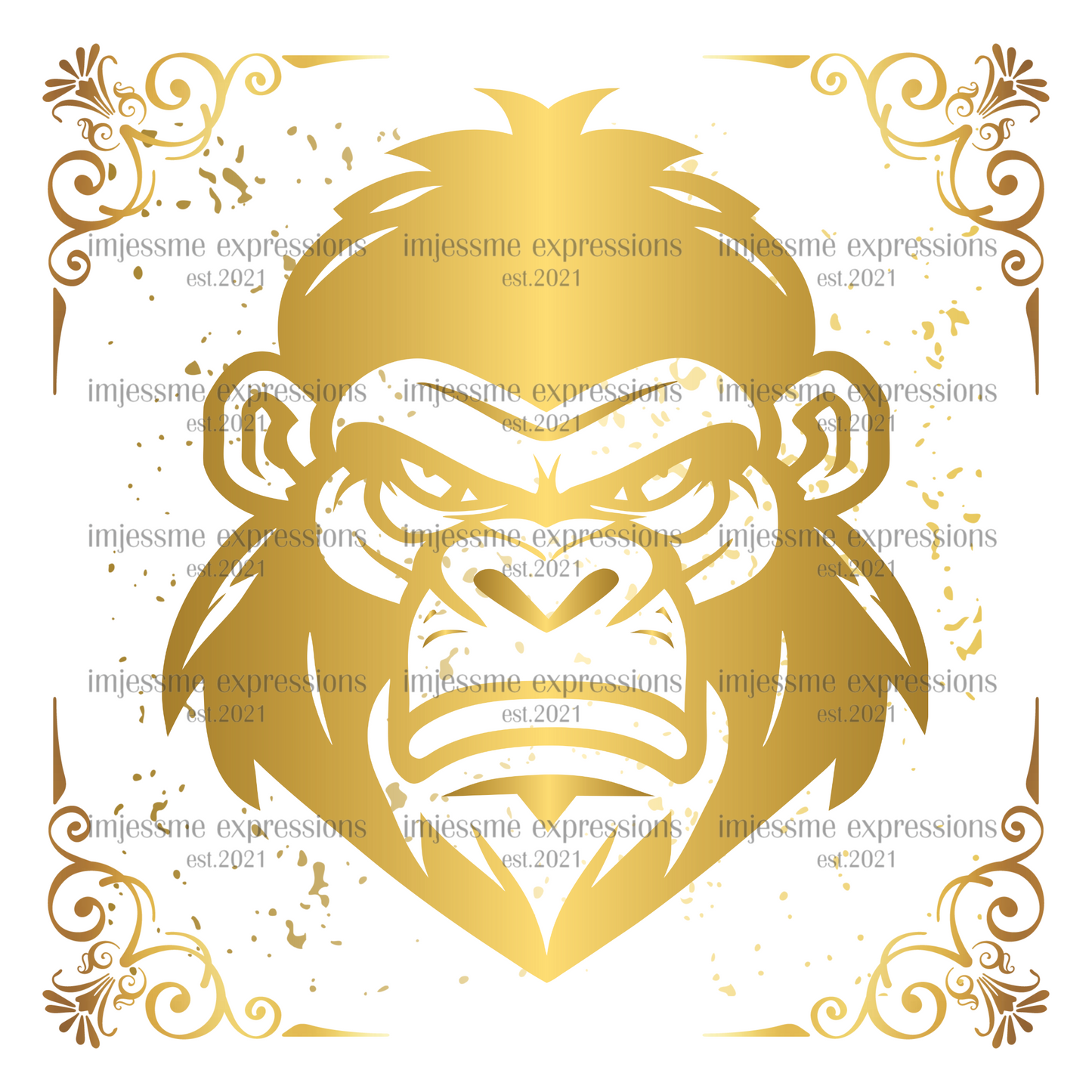 Gorilla Ville - Gold Gorilla Graphic Tee