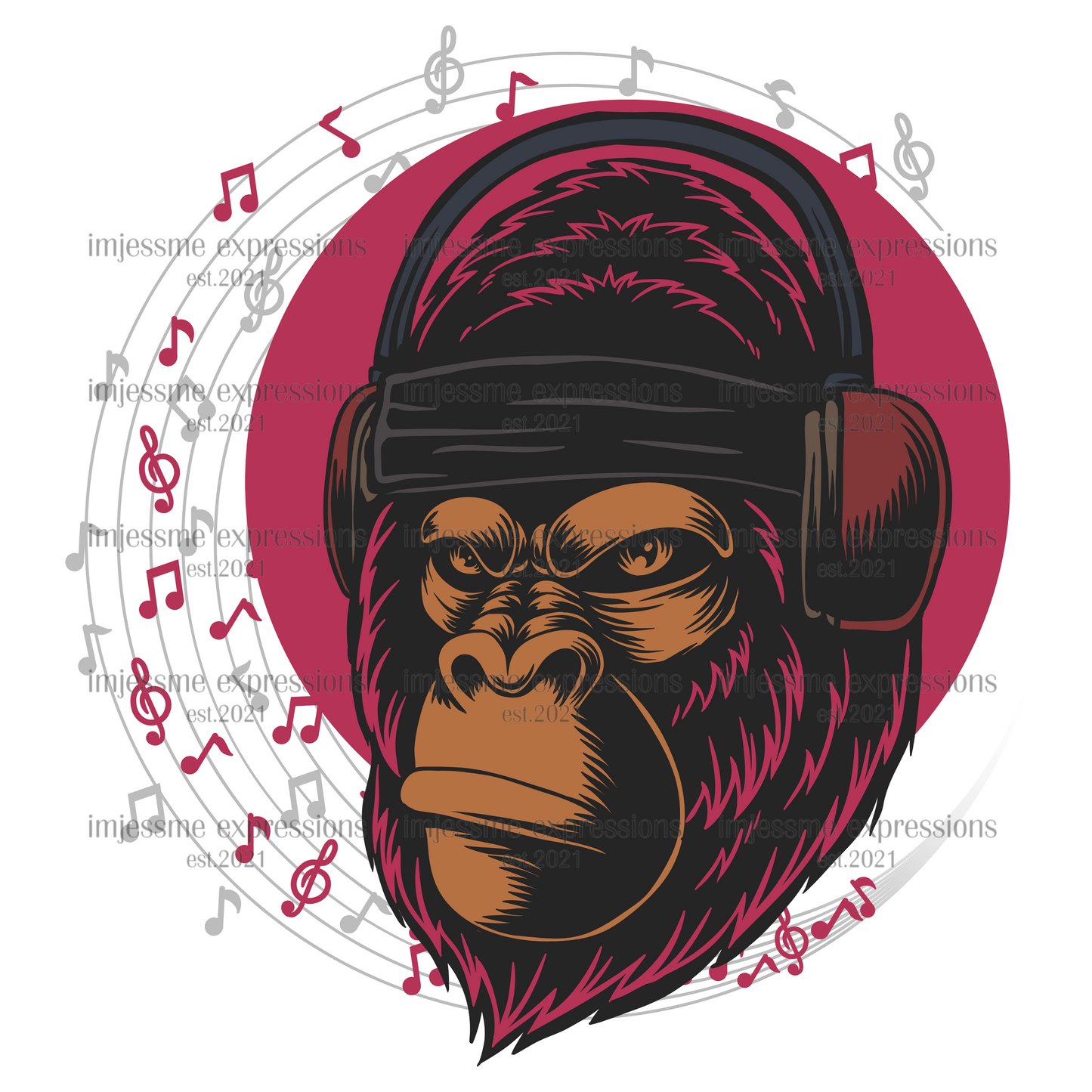 Gorilla Ville - Music Gorilla Graphic Tee