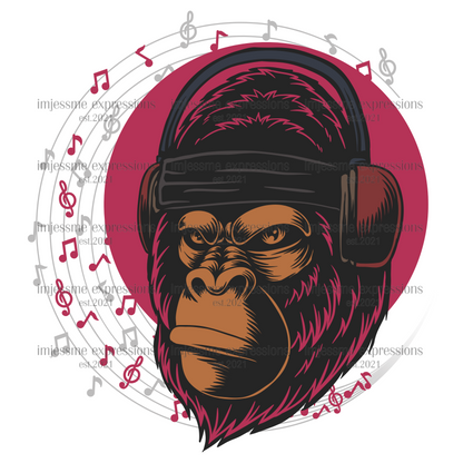 Gorilla Ville - Music Gorilla Graphic Tee