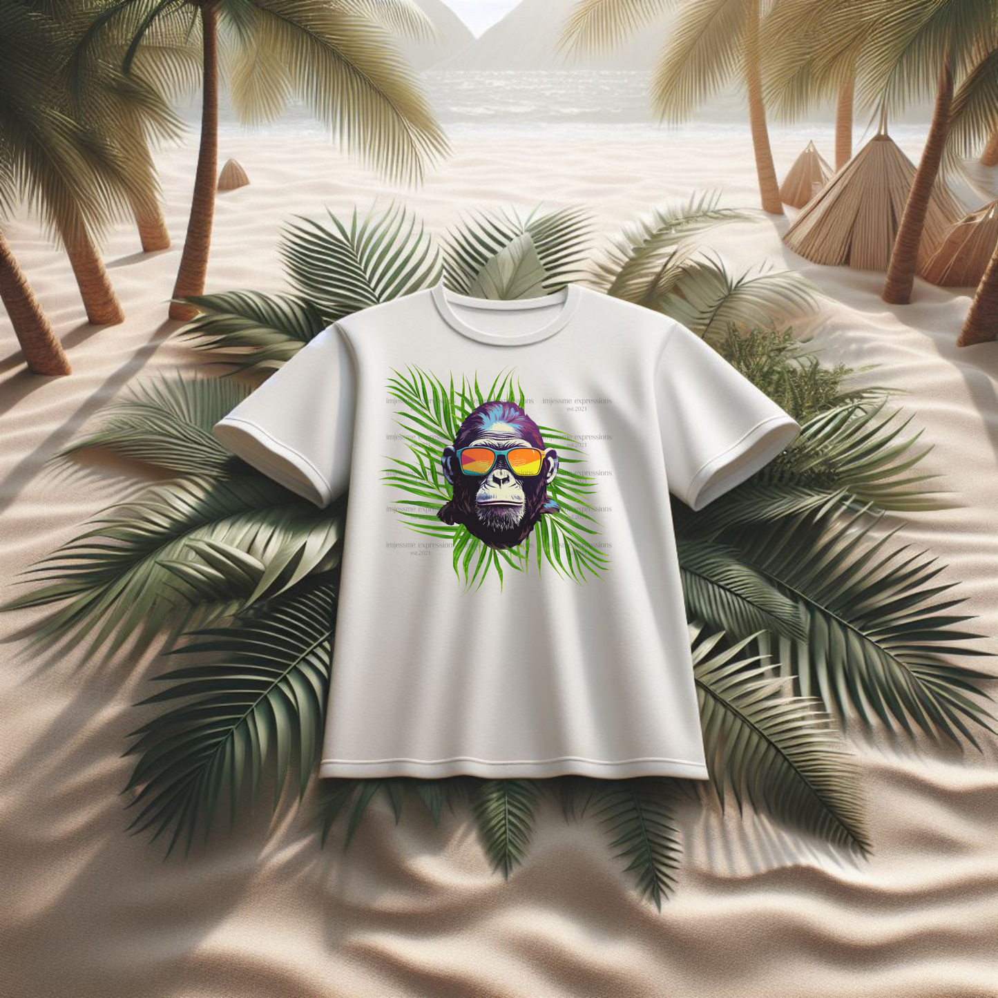 Gorilla Ville - Palm Gorilla Graphic Tee