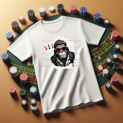 Gorilla Ville - Poker Gorilla Graphic Tee