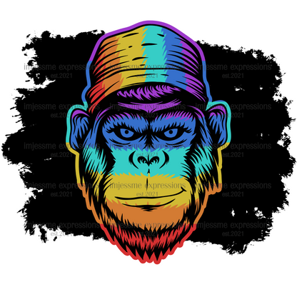 Gorilla Ville - Rainbow 5 Gorilla Graphic Tee