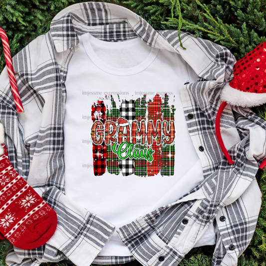 Grammy 2 - "Claus" Matching Christmas Graphic Tee