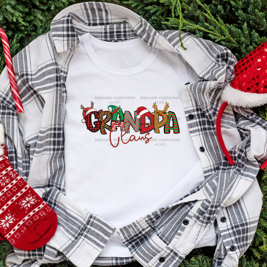 Grandpa - "Claus" Matching Christmas Graphic Tee