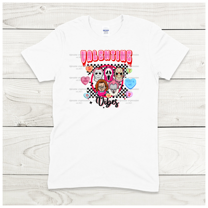 Group - Valentine Vibes - Scary Valentine Sublimation Graphic Tee