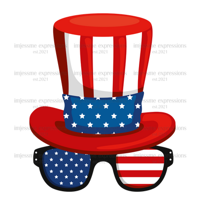 Patriotic - Hat & Glasses