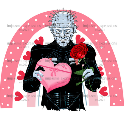 Hellraiser Candy - Scary Valentine Sublimation Graphic Tee