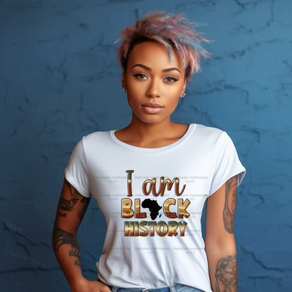 I am Black History - Melanin Magic Sublimation Graphic Tee