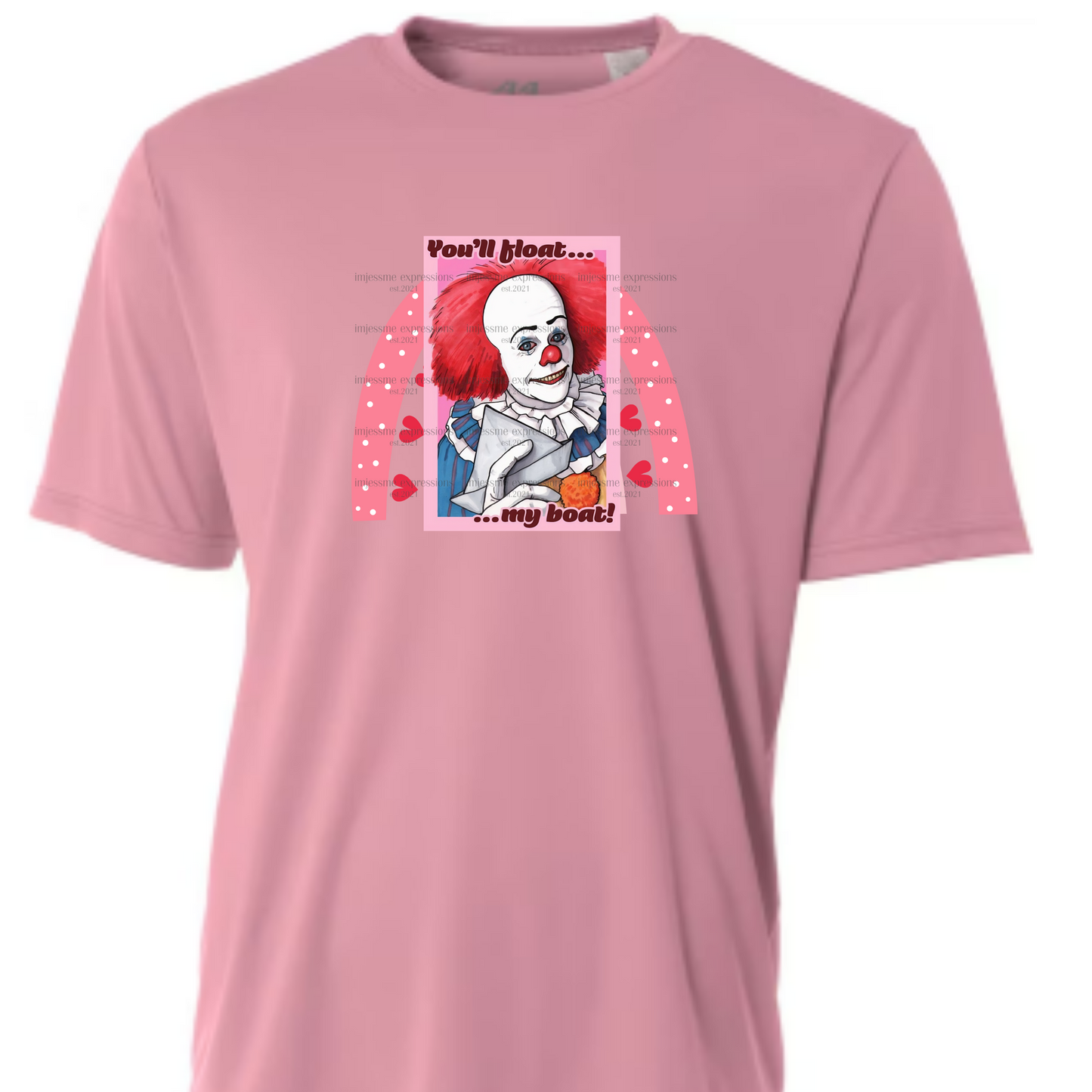 IT - You Float My Boat - Scary Valentine Sublimation Graphic Tee