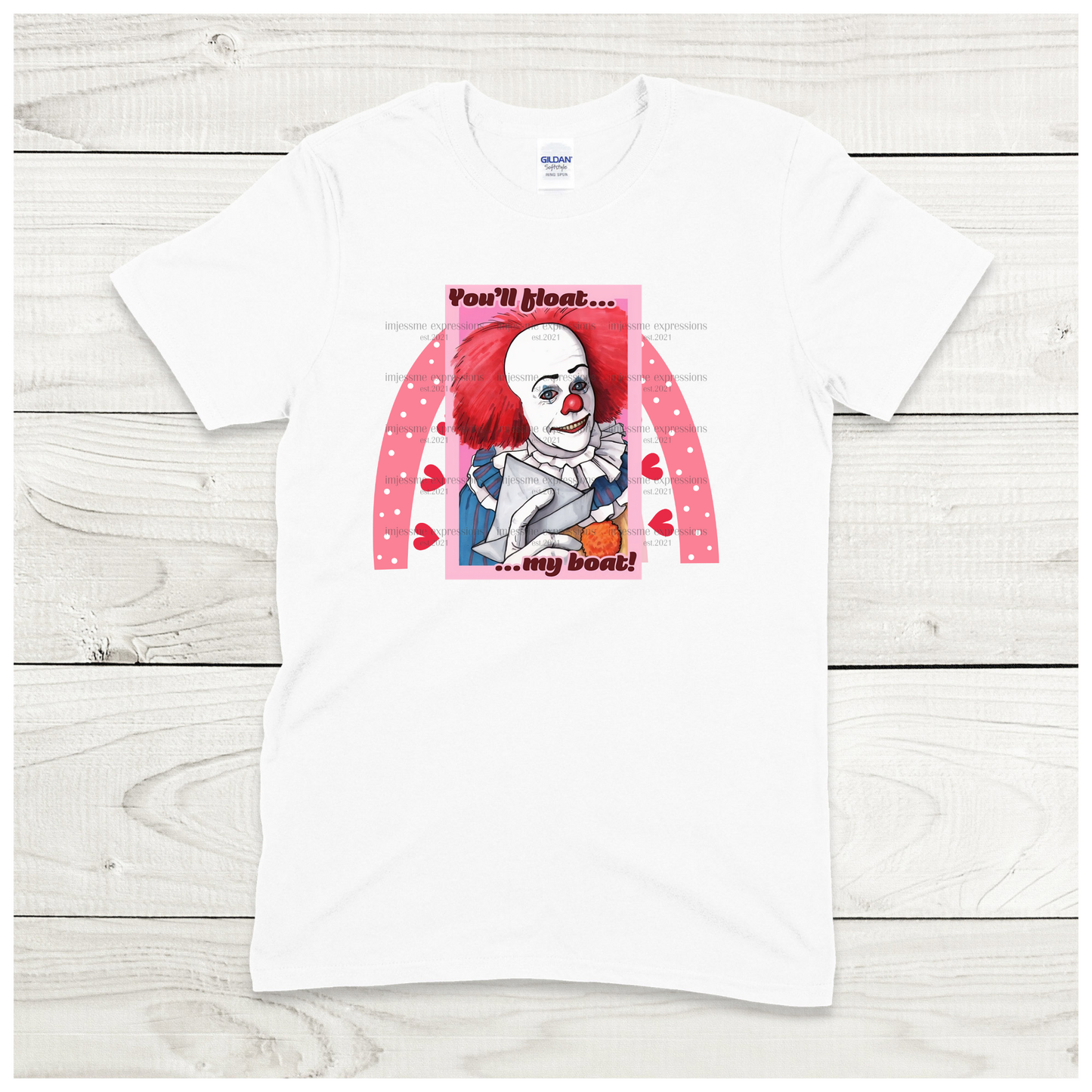 IT - You Float My Boat - Scary Valentine Sublimation Graphic Tee